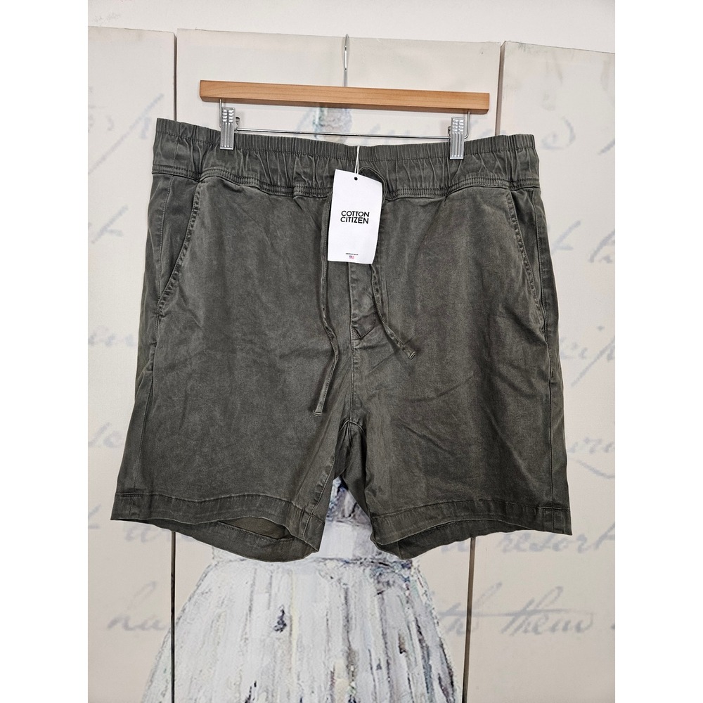 Cotton Citizen Mens XL Gray Elastic Waist Drawstring Casual Shorts USA